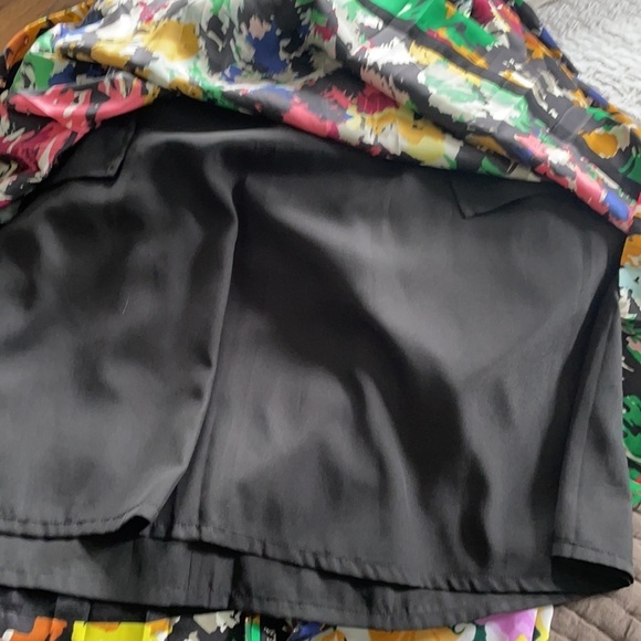 J Crew Abstract Print silk pleated skirt - Picture 6 of 7